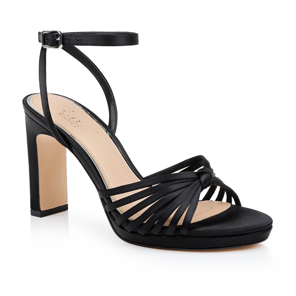 Jewel Badgley Mischka Women's Skylar Round Toe Platform Sandals- Size 9.5